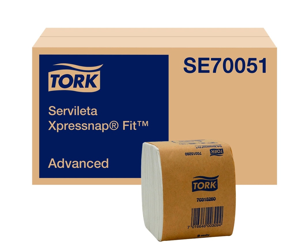 SERVILLETA  XPRESSNAP FIT 18 Paq. x 240UD SE70051