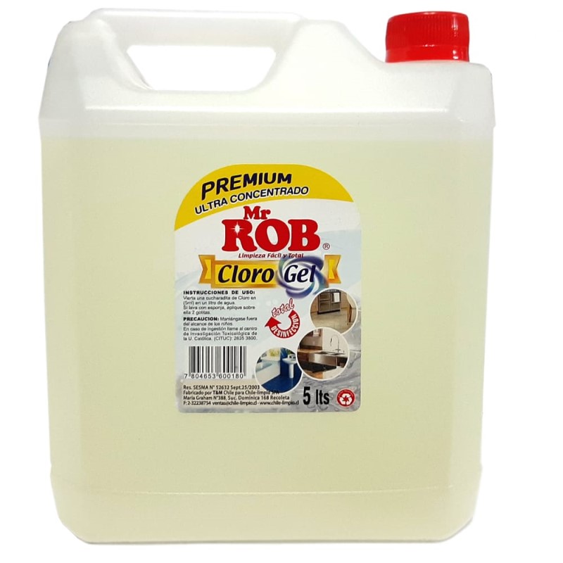 CLORO GEL AL 2,1% HOGAR 5L