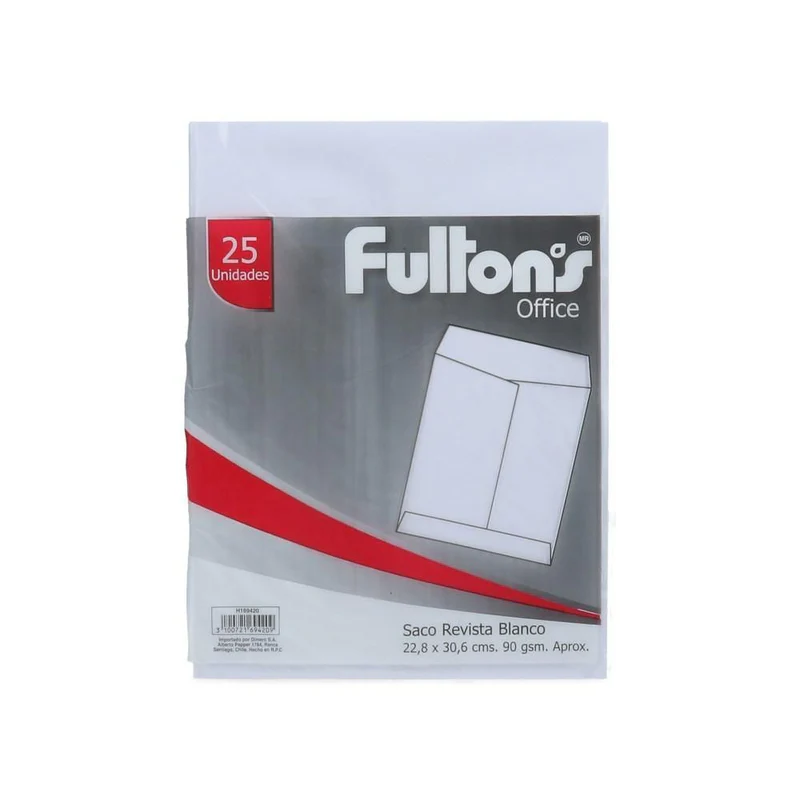 SOBRE SACO BLANCO REVISTA 90GR UD