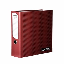 [OF91CL006] ARCHIVADOR CARTA LOMO ANCHO BURDEO [450 HOJAS/CARTÓN DURO] UD