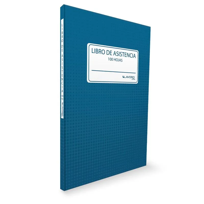 LIBRO REGISTRO DE ASISTENCIA 100 hojas 1 unid