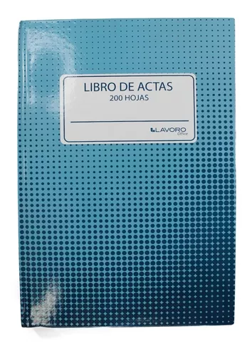 LIBRO DE OFICINA TIPO ACTA 200 hojas 1 unid - LAVORO