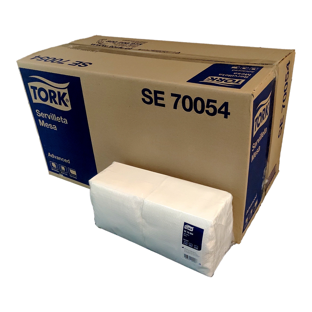 SERVILLETA  ADVANCED MESA ACOLCHADA 12 paq. x 200 unid 30x30 cm - TORK SE70054