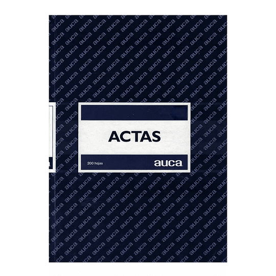 LIBRO DE OFICINA TIPO ACTA  CUADRICULADO 200 hojas 1 unid - AUCA