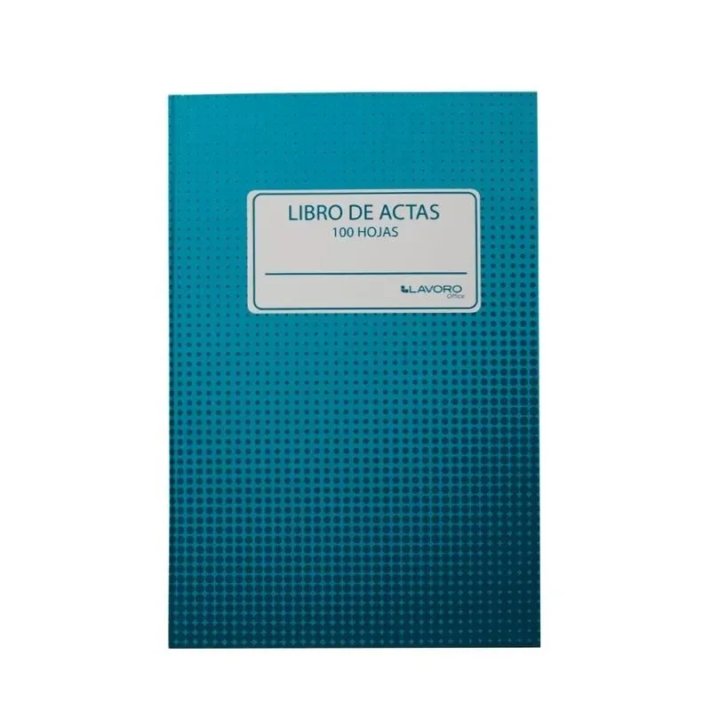 LIBRO DE OFICINA TIPO ACTA CUADRICULADO 100 hojas 1 unid - LAVORO