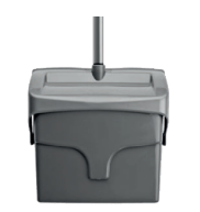 PALA PLASTICA CON TRAMPA DE C/MANGO 34 cm UD