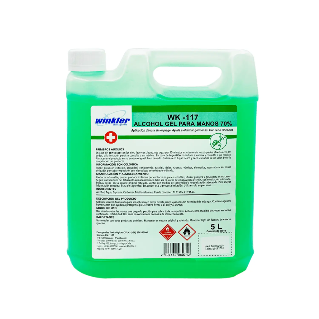 ALCOHOL GEL Env. 5L