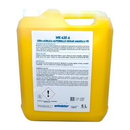 [AS85WK016] CERA ACRILICA AUTOBRILLO HOGAR AMARILLA (9%) 5L