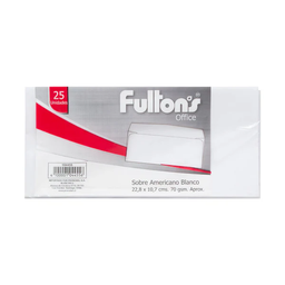 [OF91PR133] SOBRE AMERICANO BLANCO 70GR UD
