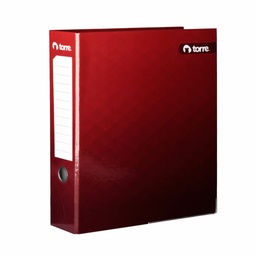 [OF91TR152] ARCHIVADOR OFICIO LOMO ANCHO BURDEO [450 HOJAS/CARTÓN DURO] UD