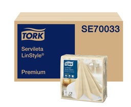 [AS83TK305] SERVILLETA PREMIUM LINSTYLE CREMA 12 Paq. x 50 unid 39x39CM SE70033