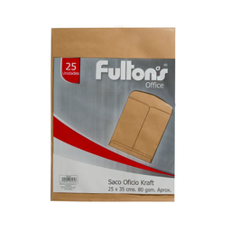 [OF91PR153] SOBRE SACO KRAFT OFICIO 80GR UD