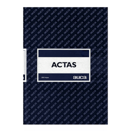 [OF91AU025] LIBRO DE OFICINA TIPO ACTA  CUADRICULADO 200 hojas 1 unid - AUCA